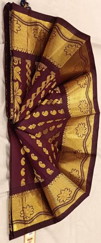 THIRUBHUVANAM HF ZARI SILK SAREE 5.50 MTS